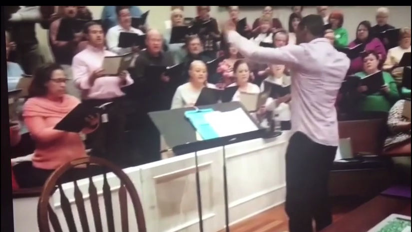 Conducting at McEachern United Methodist Church